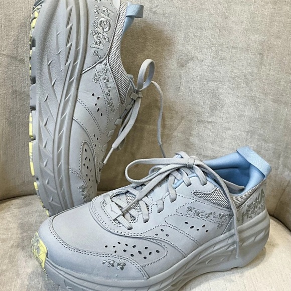 Free People HOKA Vibrant Bloom Bondi L Sneaker Stardust Sun Gray - Picture 3 of 11